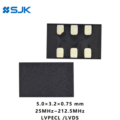 Buy SMD 5032 Programmable MEMS LVDSL Differential Oscillator With 6Pads Support 1-220MHz 2.25-3.63V online manufacture